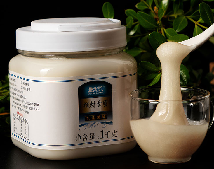 北大荒东北黑蜂产纯蜂蜜1000g 